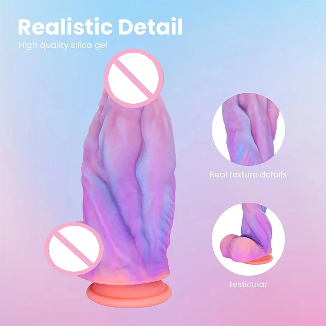 Three Head Luminous Dildo Anal Plug Sex Toys for Women Colourful Glowing Phallus Huge Penis Butt Plug Adult Suction Cup Sex Shop