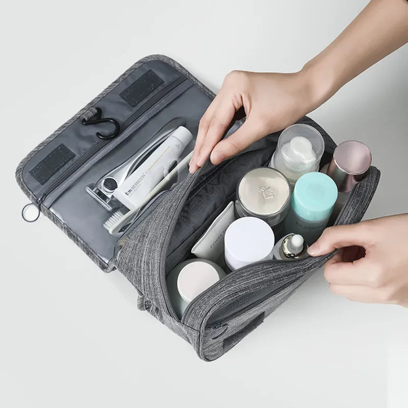 Travel Business Trip Oxford Fabric Women Men Business Portable Storage Bag Toiletries Organizer Women Cosmetic Bag Waterproof Hanging Travel Wash Pouch