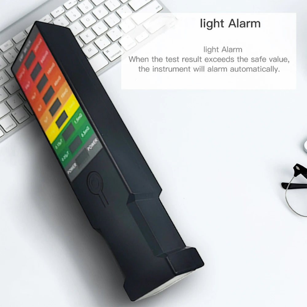 Paranormal EMF Spirit Searching/Calling  Portable Electromagnetic Field EMF Gauss Meter Ghost Hunting Detector Portable EMF Magnetic Field Detector 8 LED Gauss Meter