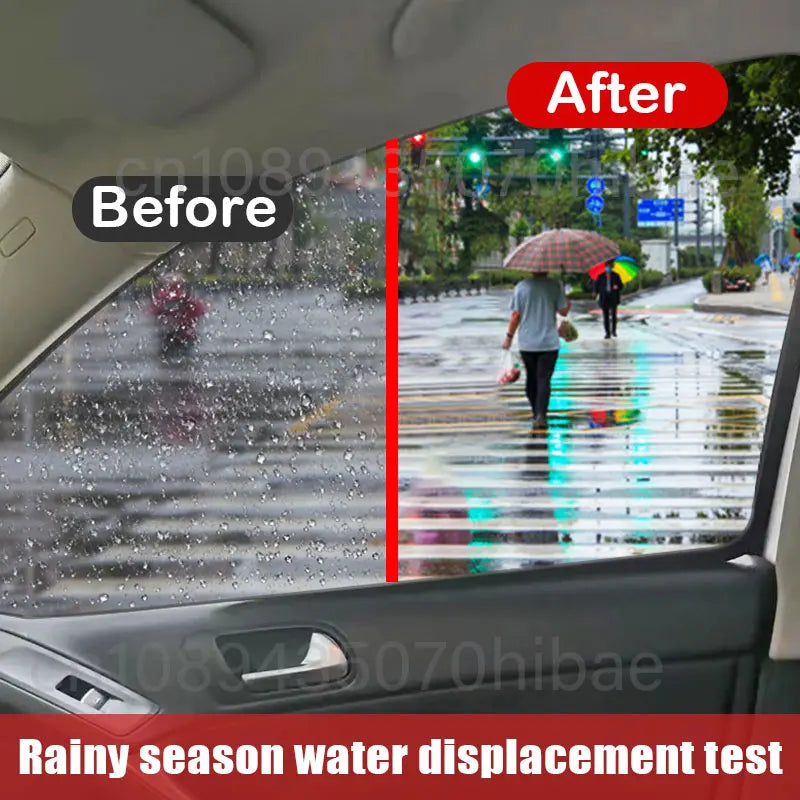 Car Glass Anti-Rain Anti-Fog Water Spray Repellent Nano Coating Hydrophobic Waterproof Agent Oil Film Removing Auto Glass Film Agent Cars Cleaning Supplies