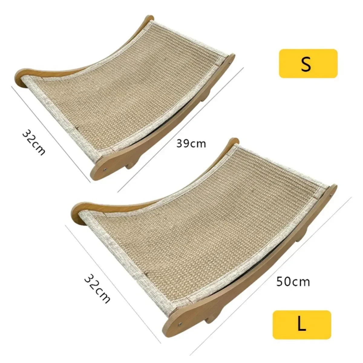 Cat Scratching Board Cat Toys Scratching Recliner Wooden Wear-resistant Scratch-resistant Post Wear-Resistant Cat Scratcher Cats