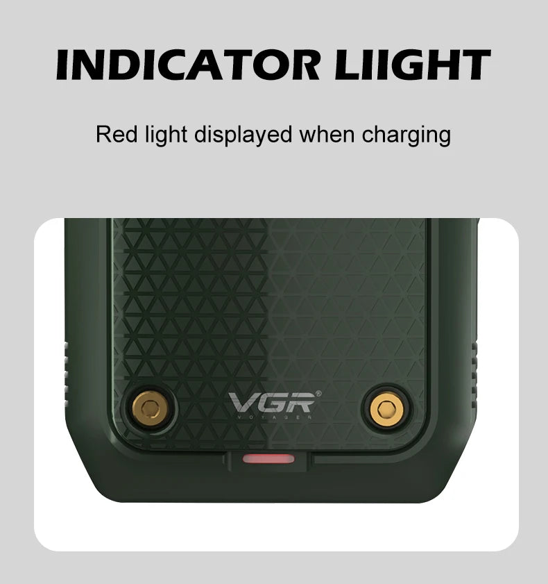 NEW Arrivals Powerful VGR Razor Electric Shaver Professional Hair Trimmer Rechargeable Razors Portable Beard Trimmer Outdoor Travel Business Trip Hotel Mini Hair Shaver for Men V-353 Men Grooming Accessories