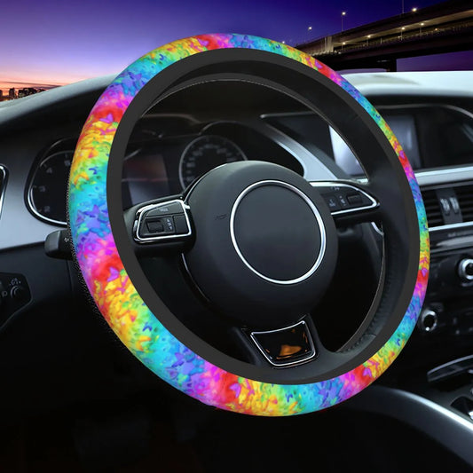 Lgbt Pride Car Steering Wheel Cover 38cm Rainbow Butterfly Auto Steering Wheel Protector Car-styling Steering-Wheel Accessories