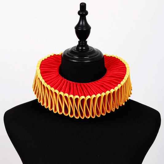 Handmade Shakespeare Literary Collar Victorian Retro Loaf Collar Medieval Queen Elizabeth Accessories