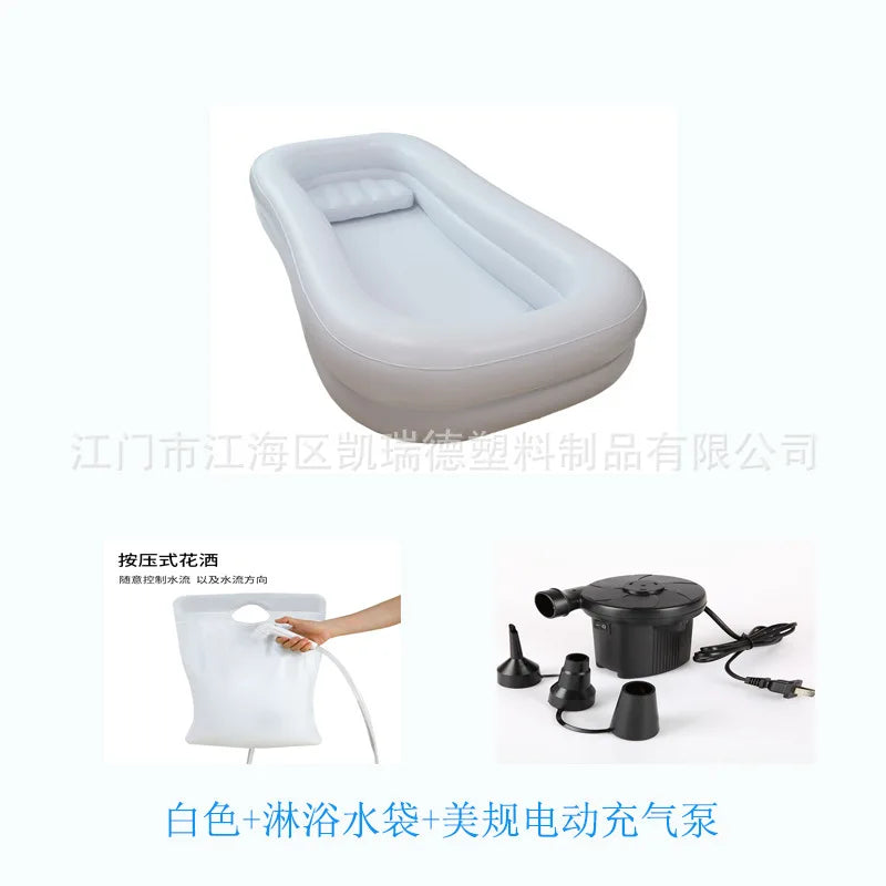 NEW Arrivals for Elderly Disabled People Foldable PVC Bed Bathing Pool Comfortable Bathing Bed Care Grooming Bath Tub Cleaning Tools Health Care Accessories Supplies