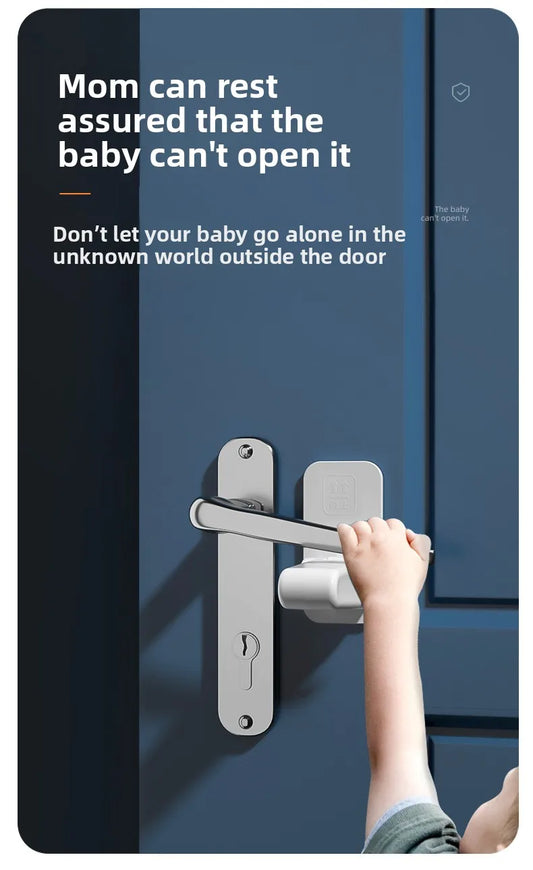 NEW Hot-Selling Household Children's General ABS Protective Device Anti-Opening Handle Locker 90 Degrees 180 Degrees Adjustable Lock Children Babies Safety Accessories Home Security Supplies