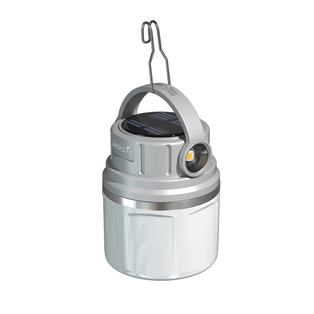 Outdoor 1100 Lumen Long Endurance Led Solar Powerful Rechargeable Camping Lamp Light with Outdoor Sports