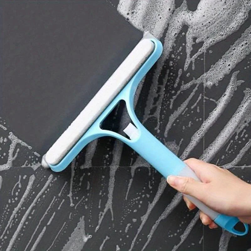 3 Colors Multi-Function Glass Wiper Home Office Window Doors Cleaning Brush Sprayer Cleaning Soap Car Automotive Rubber Brush