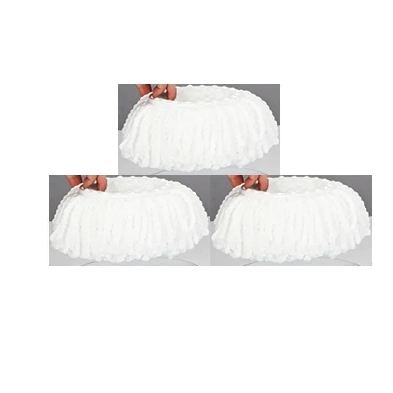 NEW HOT Automatic Spin Mop, Rotating Mop /3pcs Mop Replacement Head, Clean Microfiber Tow Bucket Lazy Magic Mop Bucket.