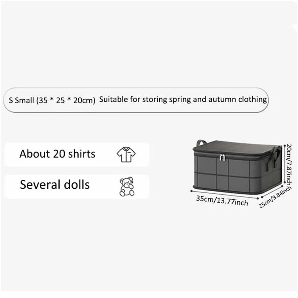 S/M/L/XL Thickened Large Capacity Travel Moving Packing Bags Wear-Resistant Foldable Storage Bag for Clothes And Quilts Non-Woven Fabric Organizer Box Bedroom Wardrobe ﻿Clothing Supplies