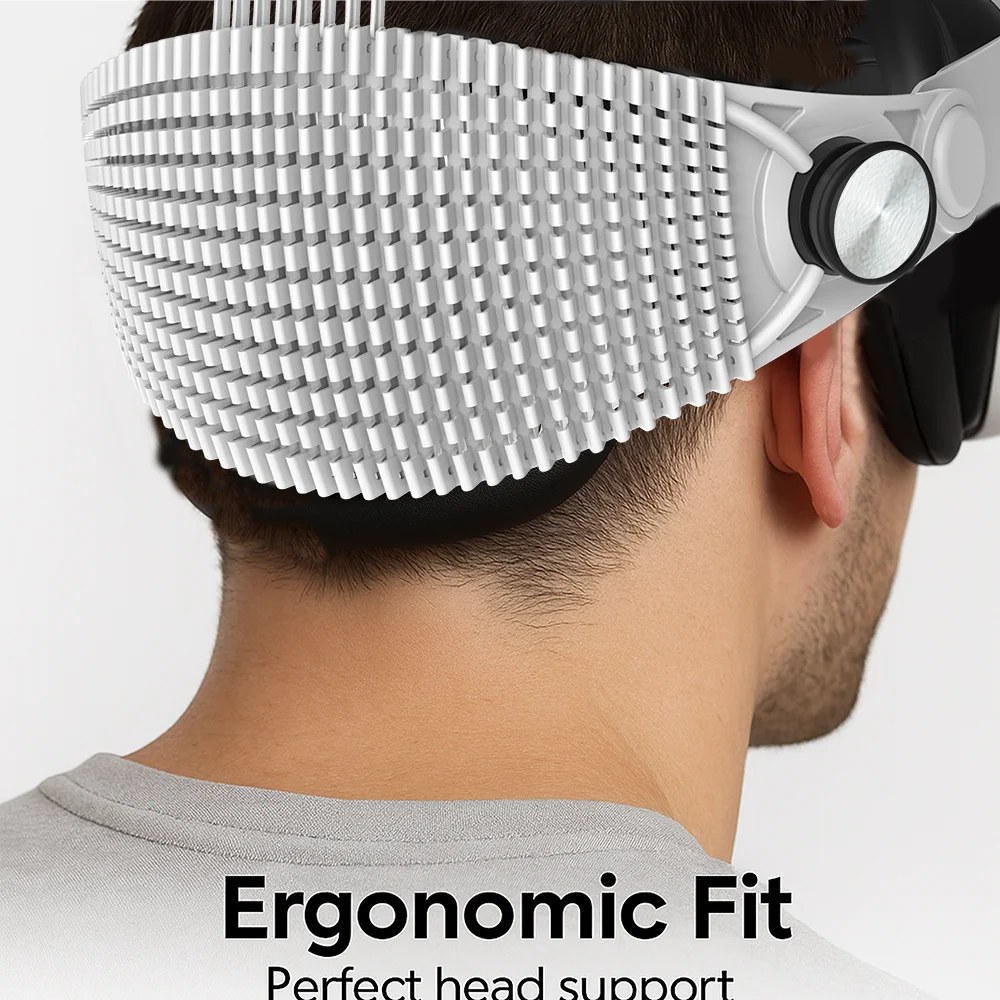 META Quest Head Strap for Quest 3S/3 VR Light Adjustable Comfortable Soft Wear Gaming Movies Headset Elite Strap For Meta Quest 3S/Quest 3 VR Electronic Accessories