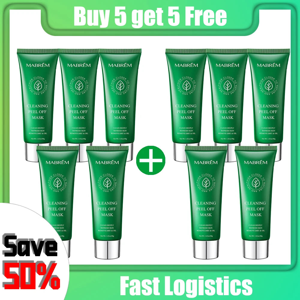 1-10 PCS Set Deep Cleansing Mask Blackhead Remover Tear Pull Face Masks Moisturizing Oil Control Shrink Pore Improve Rough Skin Mud Mask Women Skin Care Sets Korean Beauty Products