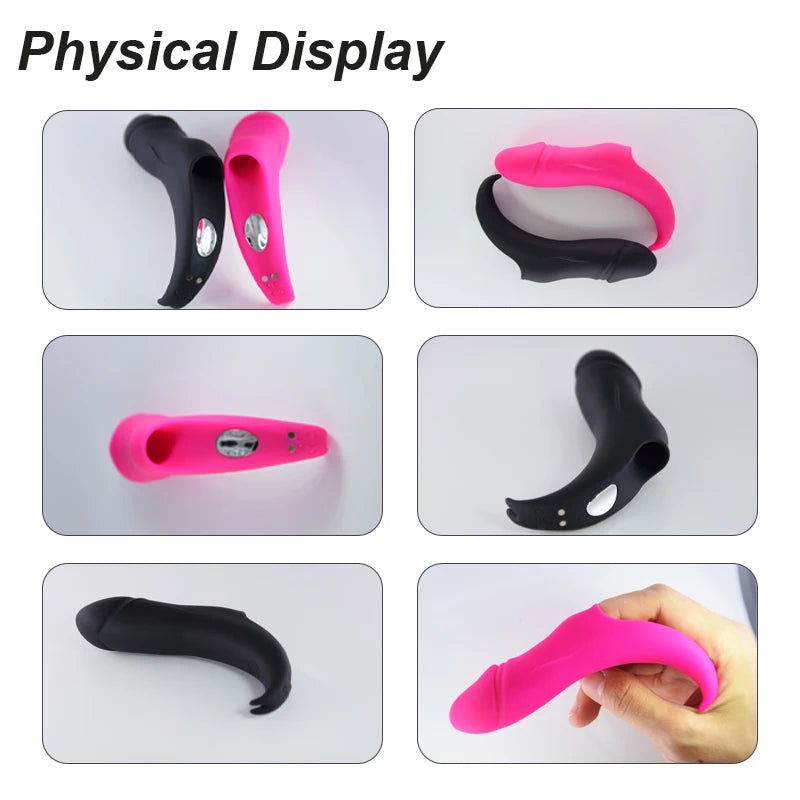 10 Multi-speed Finger Wearable Vibrator Silicone G-spot Clitoris Vibrating Massage Erotic Toys Adult Product Sex Toys for Woman