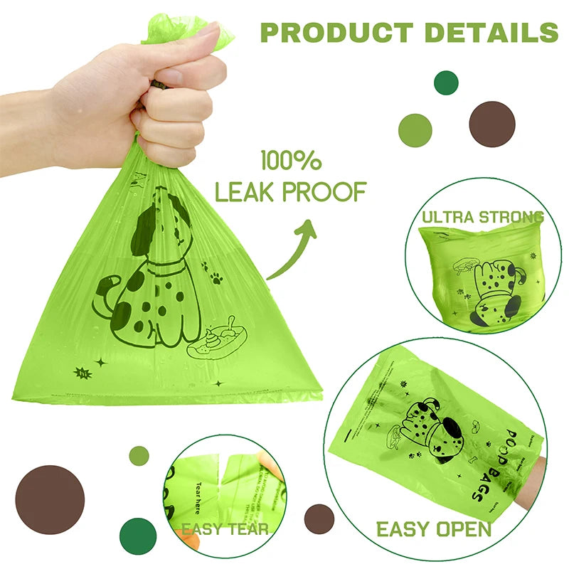 300/600 PCS Set (20-40 Rolls) EPI Biodegradable Dog Poop Bags Lavender Scented Pet Poop Bags With Holder Extra Thick Leakproof Dog Poop Bags With Dispenser Pets Outdoor Cleaning Supplies