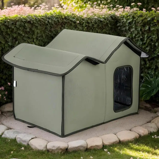 NEW Arrivals Outdoor Indoor Cat House Waterproof  Winter Warm Pet Cat Cave Sleeping Beds Tent Home Foldable and Washable for Small Dog Puppy Supplies