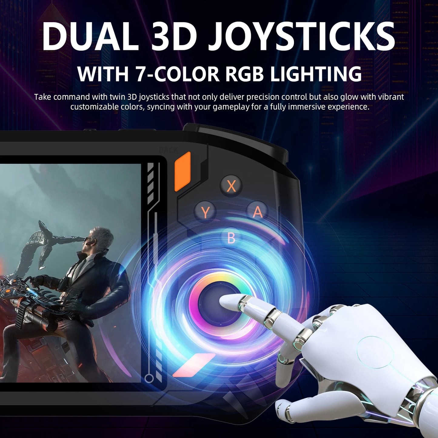 RG52 MINI Handheld Game Console 25 Languages 18.000+ Games EMU-ELEC System 2.4G WI-FI 5.5" IPS Screen 30+ Emulator Potable Retro Games Console Pocket Player Computer PC Gaming Supplies