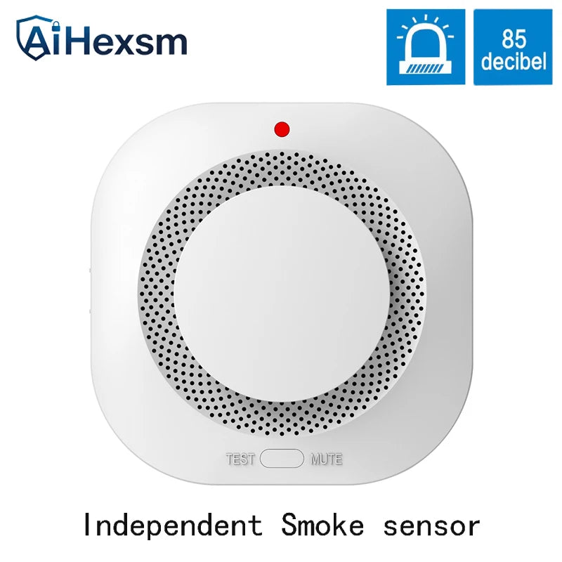 2/3/5/10 PCS Set Independent Fire Smoke Detector Sensor For Home Warehouse Security Smart Smoke Fire Alarm Replaceable Home Office Hotels Security Supplies