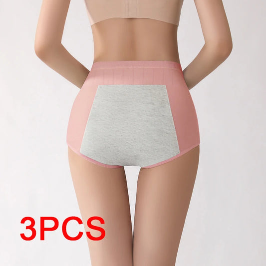 3PCS Set Leak Proof Briefs Menstrual Period Lingerie Menstrual Panties Woman High Waist Panties Underwear Women's Female Seamless Women Hygiene Accessories Supplies Health Care Products