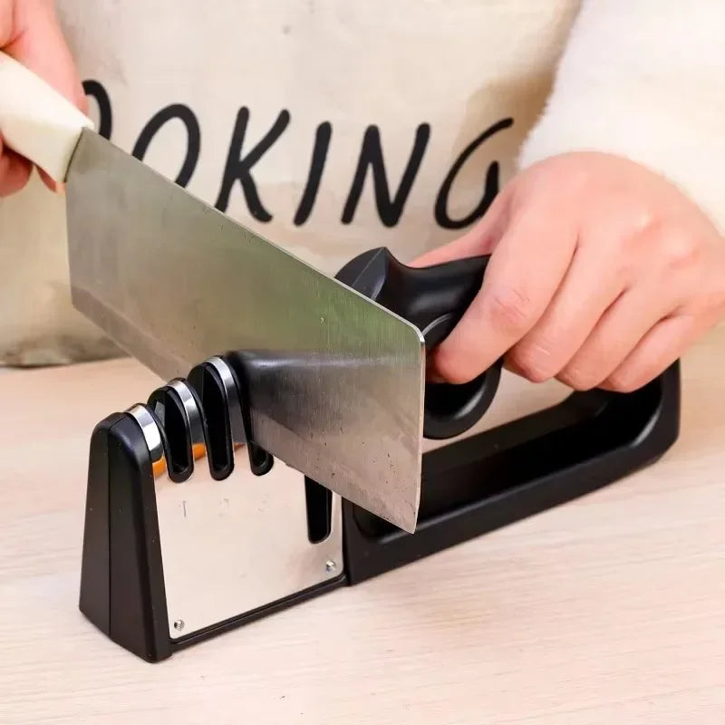 NEW Arrivals 4 in 1 Quick High Quality Sharpener Handheld Multifunctional Knife Sharpening Stone Scissor Knife Grinding Sharpener Kitchenware Scraper Tool
