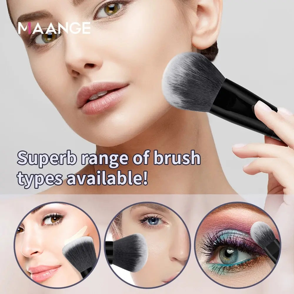 30Piece Makeup Brushes Set Professional Concealer Foundation Blush Eyeshadow Brush Synthetic Kabuki Fluffy Bristles Brush