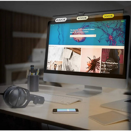 NEW Arrivals 30CM Screen LED Bar Desk Lamp PC Computer Laptop Screen Lamp Hanging Light Bar Table Lamp Office Study Reading Light For LCD Monitor