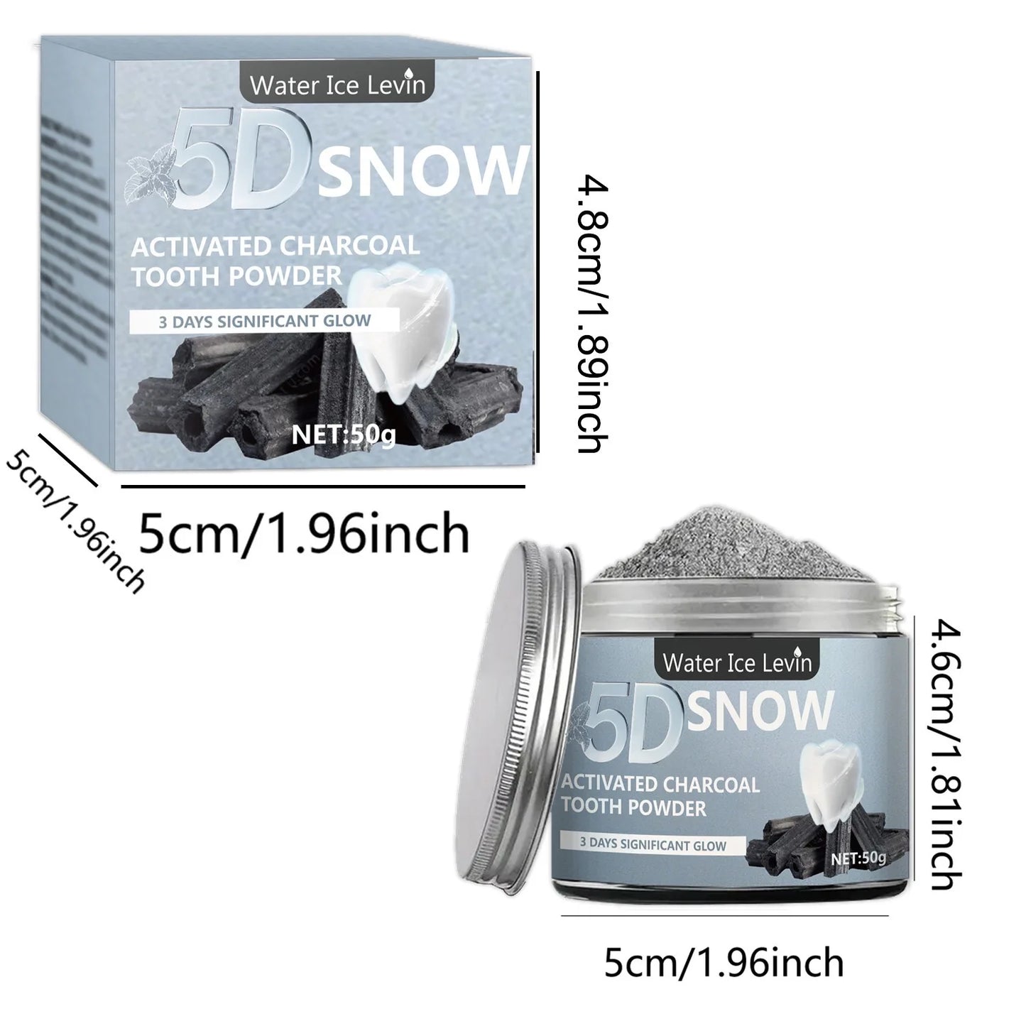 5-10 PCS Set 5D Bamboo Charcoal Tooth Whitening Powder - Natural Whitening and Deep Cleaning for Men and Women, Fresh Breath Daily Toothpaste Oral Hygiene Accessories Dental Care Supplies