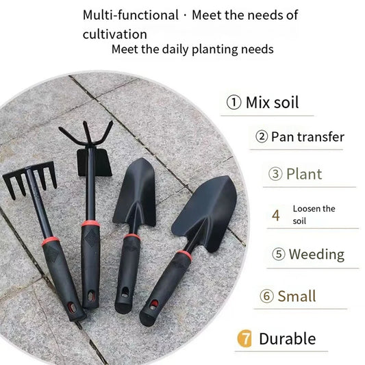 NEW Garden Hand Shovel Rake Farm Tool Set Weed Grass Leaf Remover Outdoor Hoe Weeder Metal Harrow Weeding Gardening Tools For Digging Camping Garden Accessories