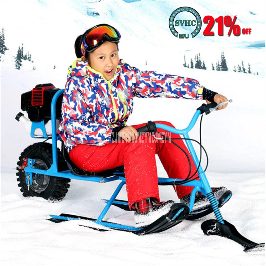 Snowmobile Electric Petrol Amusement Ski Car Vehicle for Children Kids  Playground Snow Sledge Snowmobile Skiing Equipment