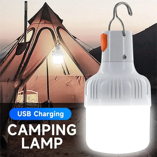NEW Arrivals Outdoor USB Rechargeable LED Lamp Bulbs High Brightness Emergency Light Hook Up Camping Fishing Portable Lantern Night Lights