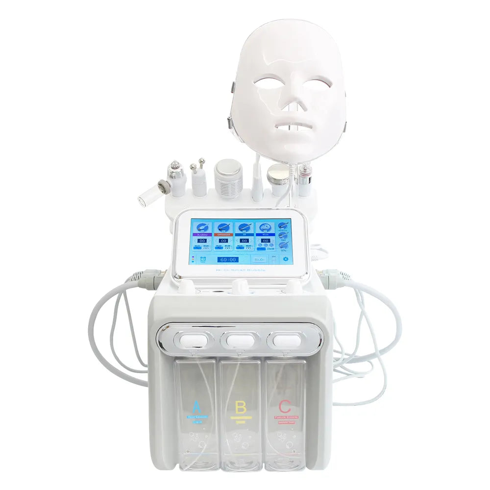 Hydrogen Oxygen Facial Machine Deep Cleansing RF Lifting Tightening Blackhead Removal Skin Care Water Dermabrasion Beauty Device