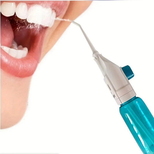 NEW 3 Colors Household High Pressure Oral Irrigator Portable Teeth Clean Water Dental Floss Manual High Pressure Water Toothpick Dental Accessories Oral Hygiene Supplies