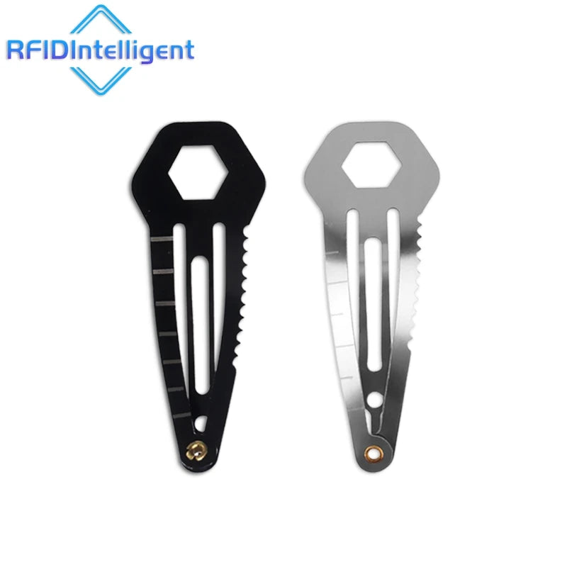 5PCS Outdoor Women's EDC Self Defence Weapons Multifunctional Stainless Steel Hair Clip Hairpin Personal Defense Keychain Tool