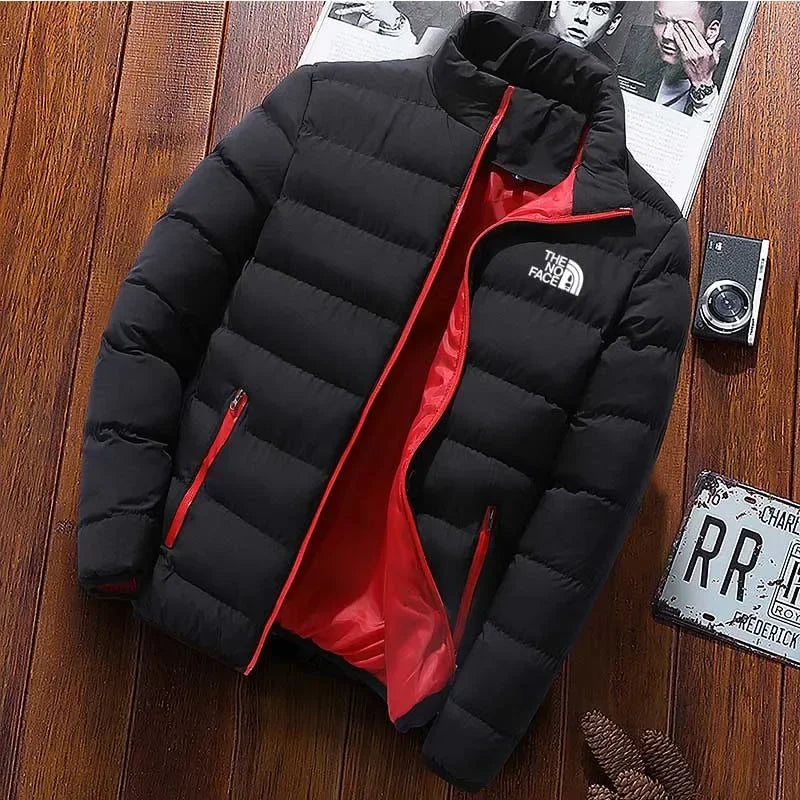 NEW Arrivals M-5XL 9 Colors Men's Cotton Padded Jacket Thick Warm Parka Coats Casual Monochrome Windbreaker Stand Collar Outwear Male Winter Warm Snow Outerwear Men Casual Sports Fashion Apparel Supplies