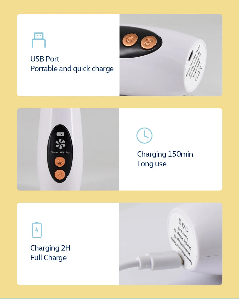 NEW Arrivals Blackhead Remover Pore Vacuum Electric Acne Extractor Kit Facial Pore Deep Cleaner USB Rechargeable Women Skin Care Tools