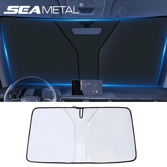 Car Windshield Sun Shade Cover Foldable Front Window Sun Visor Blocks UV Reflective Car Parasol Sunshade Protector Cover