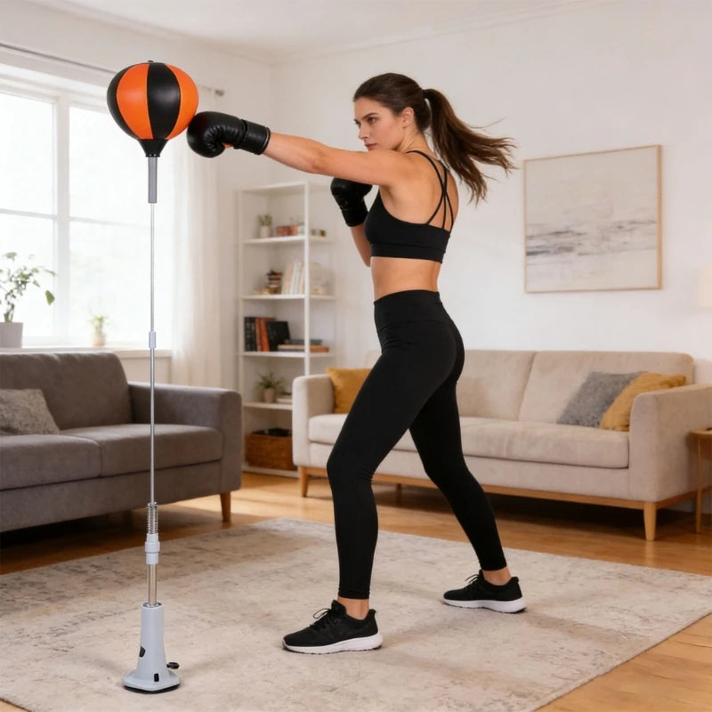 139 -160cm Home Gym Professional Punching Trainer for Cardiovascular Health Improved Endurances Coordination Development Home Use for Women Men Practice Training Accessories