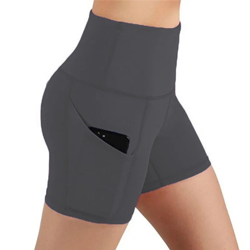 NEW Arrivals Yoga Shorts for Women Summer Fitness Shorts Biker Workout Running Sports Shorts Quick Drying Sportwear with Pocket Breathable Girls Sports Supplies