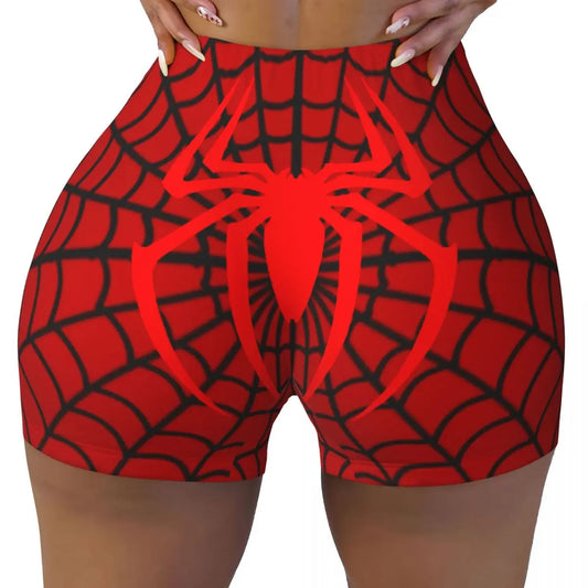 NEW Arrivals Sexy Hot Women Spiderman Summer Outdoor Beach Party  Workout Running Hiking Yoga Shorts Gym Athletic Biker Cycling Shorts Girls Fashion Apparel Accessories
