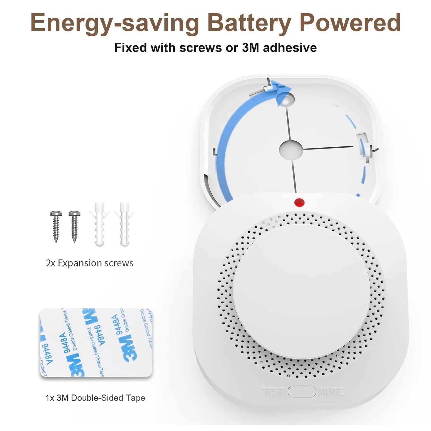 1/3/5 PCS Set  Independent Home Smoke Emergency Alarm Sensor Detector Security Protection House Fire Alarm Smoke Detector Sensor High Sensitivity Office Business Shops Pubs Security Supplies