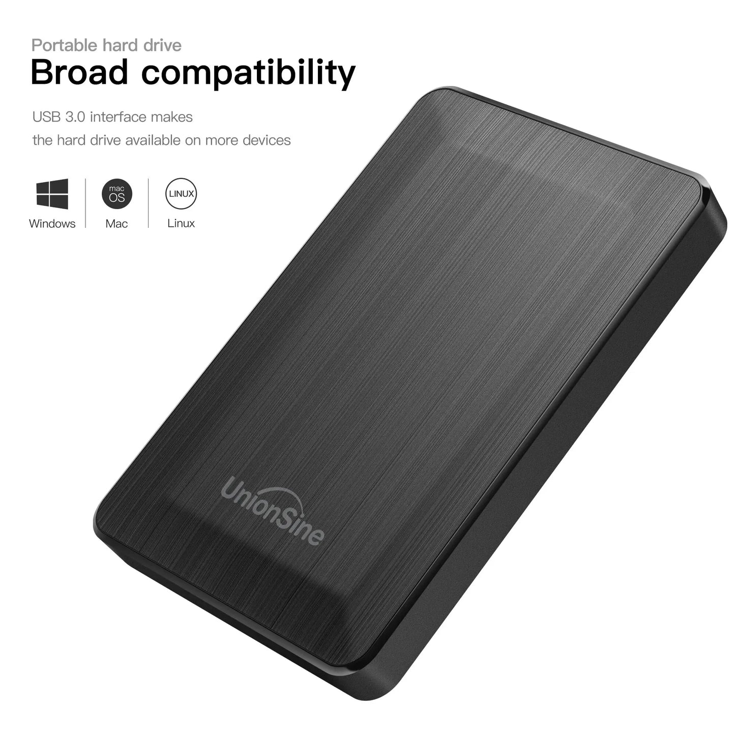 HDD 2.5 Inch Portable External Hard Drive 250GB 320GB 500GB 1TB USB3.0 Storage Compatible for PC Mac Desktop MacBook