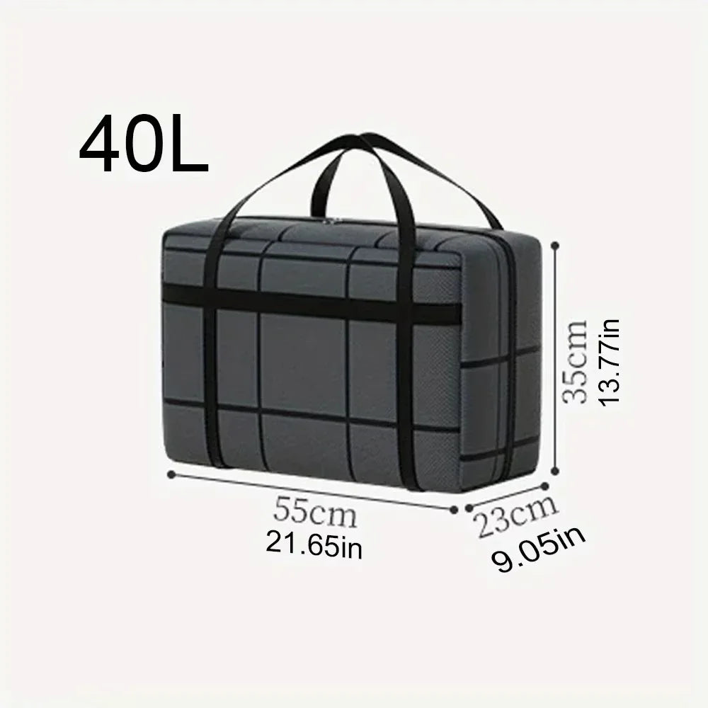 3 PCS Set Large Capacity Outdoor Moving Travel Packing Hand-Held Clothes Storage Organizer Bag Foldable Dust-Proof Non-Woven Fabric Packing Bags Bedroom Wardrobe Organizer Sets