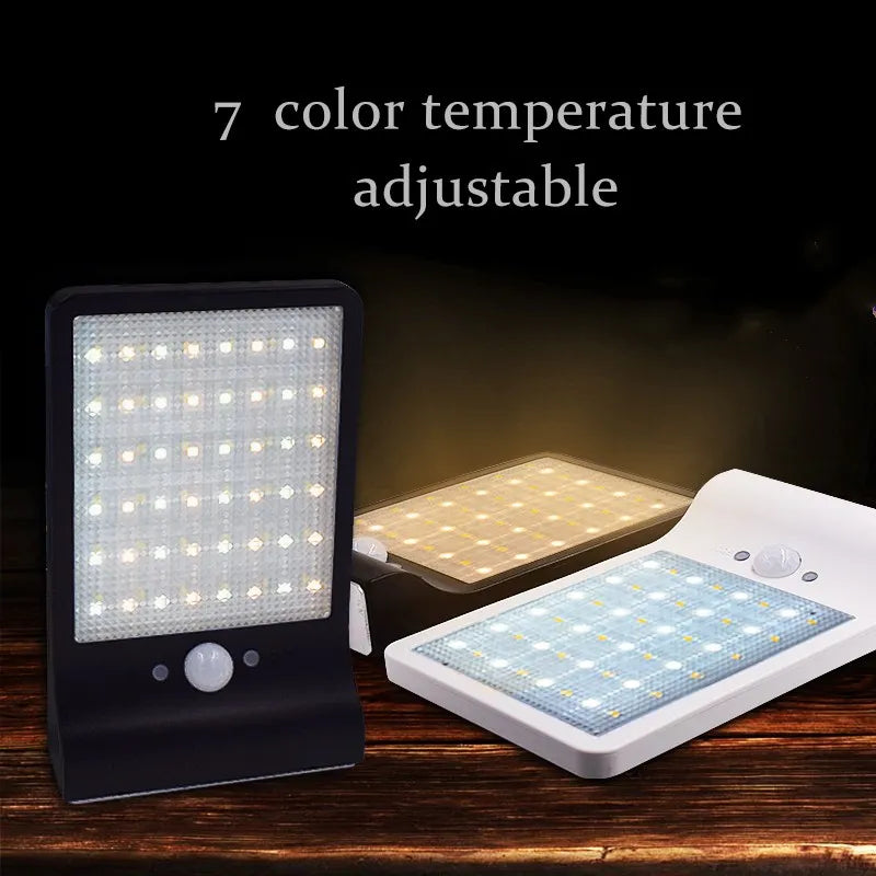 1-2 PCS Set  450 LM 48 LED Solar Power Street Light PIR Motion Sensor Wall Lamp Outdoor Waterproof Remote Control Rotate Bracket Garden Emergency Lights