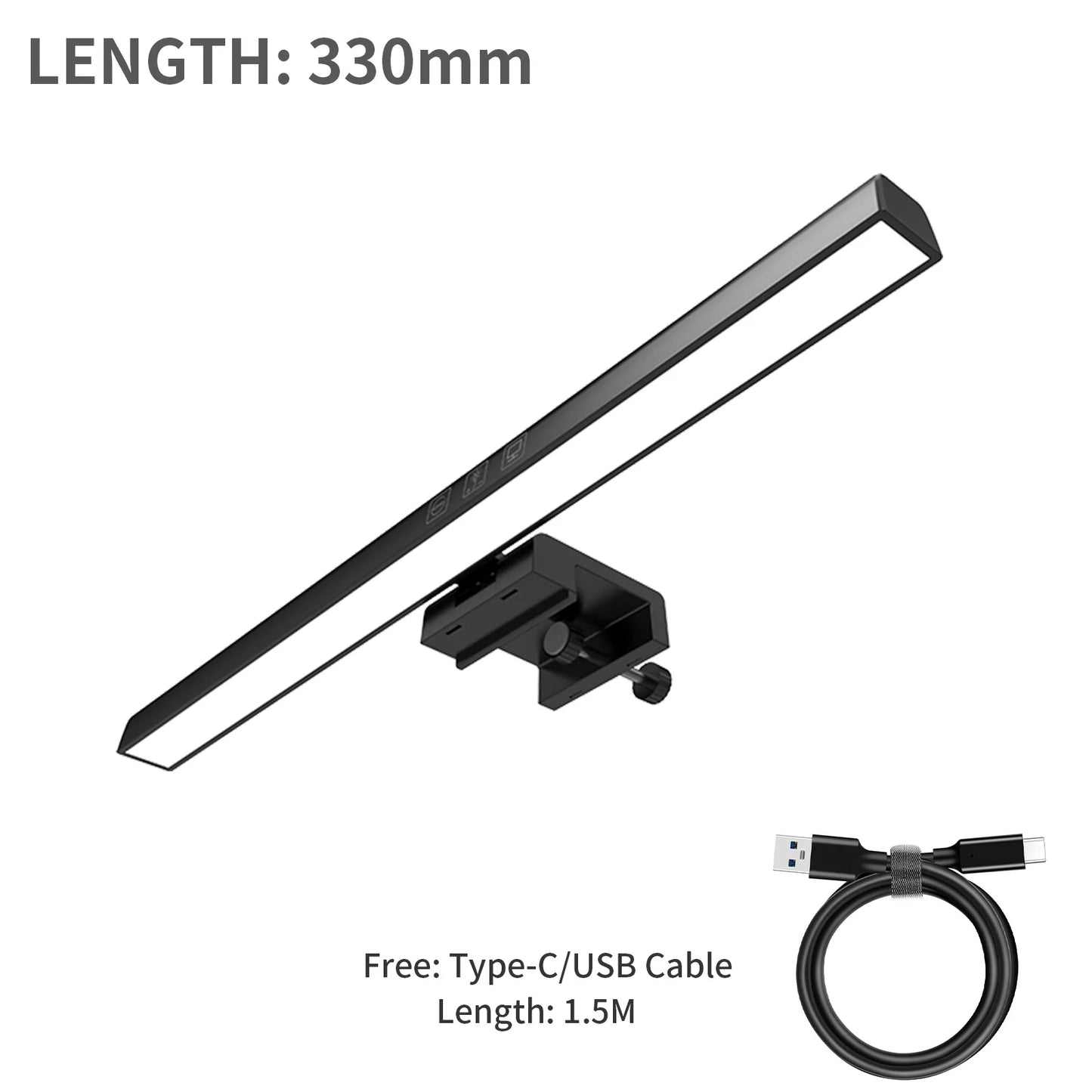 NEW Arrivals 18CM/25CM/33CM/50CM Computer Monitor Light Bar Screen Hanging Light Eyes Protection USB Type-C LED Computer Light Reading Light for Study Office Gaming