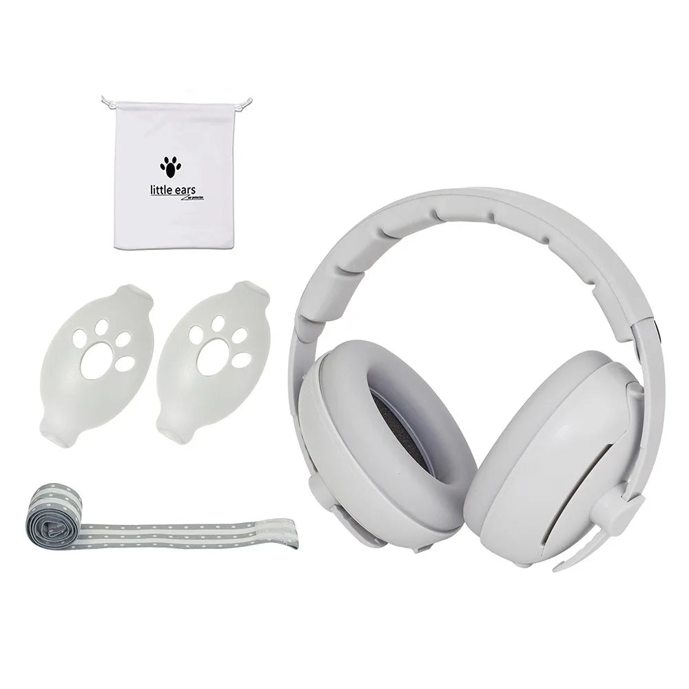 NEW Set Convertible Design 2-in-1 Baby Infants Ear Muffs Adjustable Band Comfortable Noise Cancelling Headphones Noise-Proof Sleep Improvement Outdoor Sport Games Events Travel Headset Baby Care Supplies