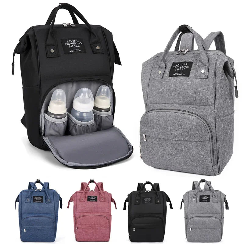 NEW Arrivals Outdoor Travel Nappy Backpack Diaper Bag Milk Bottle Storage Organizer Mummy Large Capacity Bags Mother Baby Multi-Function Waterproof Outdoor Travel Diaper Bags for Baby Care.