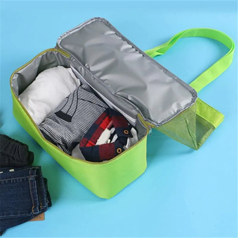 New Thermal Insulation Bag Handheld Lunch Bag Useful Shoulder Bag Cooler Picnic Bag Mesh Beach Tote Bag Food Drink Storage