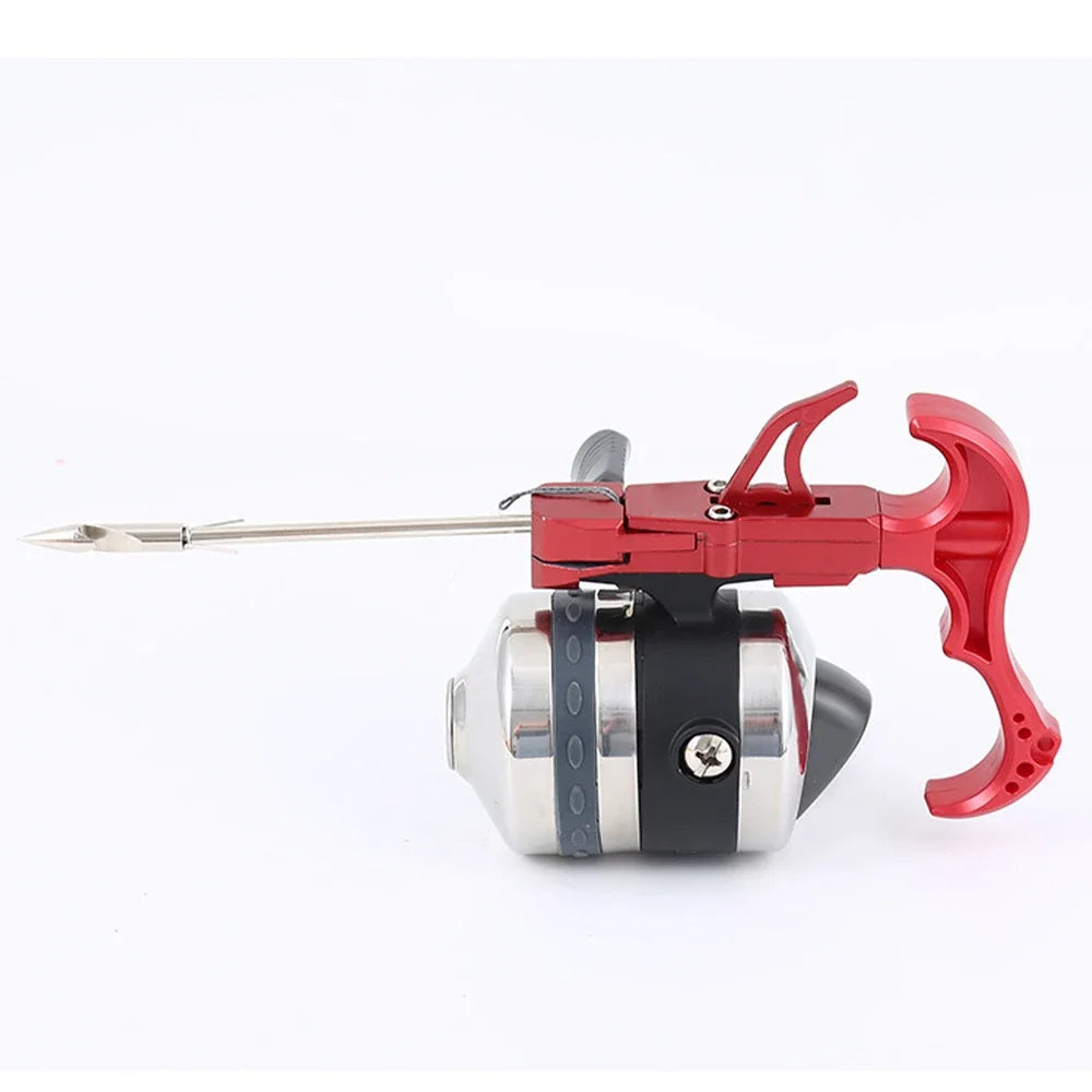 NEW Arrivals Fish Dart Spreader Releaser Fishing Shooting Slingshot Release Device Accessories Aluminum Fishing Slingshot Catapults Dart Catapults for River Lake Fishing Supplies