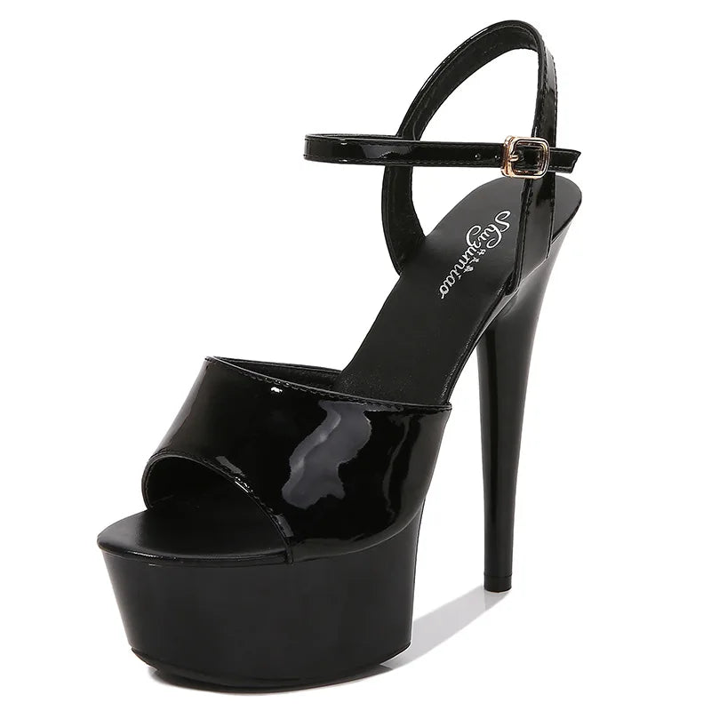 New Pole Dance Shoes Stripper Pole Dance Multi-Colors High Heels Women's Sexy Show Shoes Sandals Party Club 15 CM Platform High-Heeled Wedding Guest Footwear Apparel Accessories