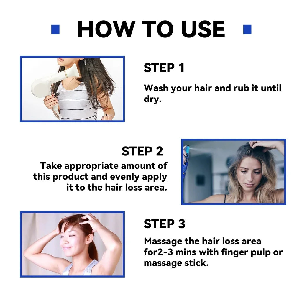 NEW Buy 5 Get 5 Free Ginger Hair Growth Spray Anti Hair Fall Hair Loss Treatment Growth Essence Oil for Men Women Hair Care Supplies