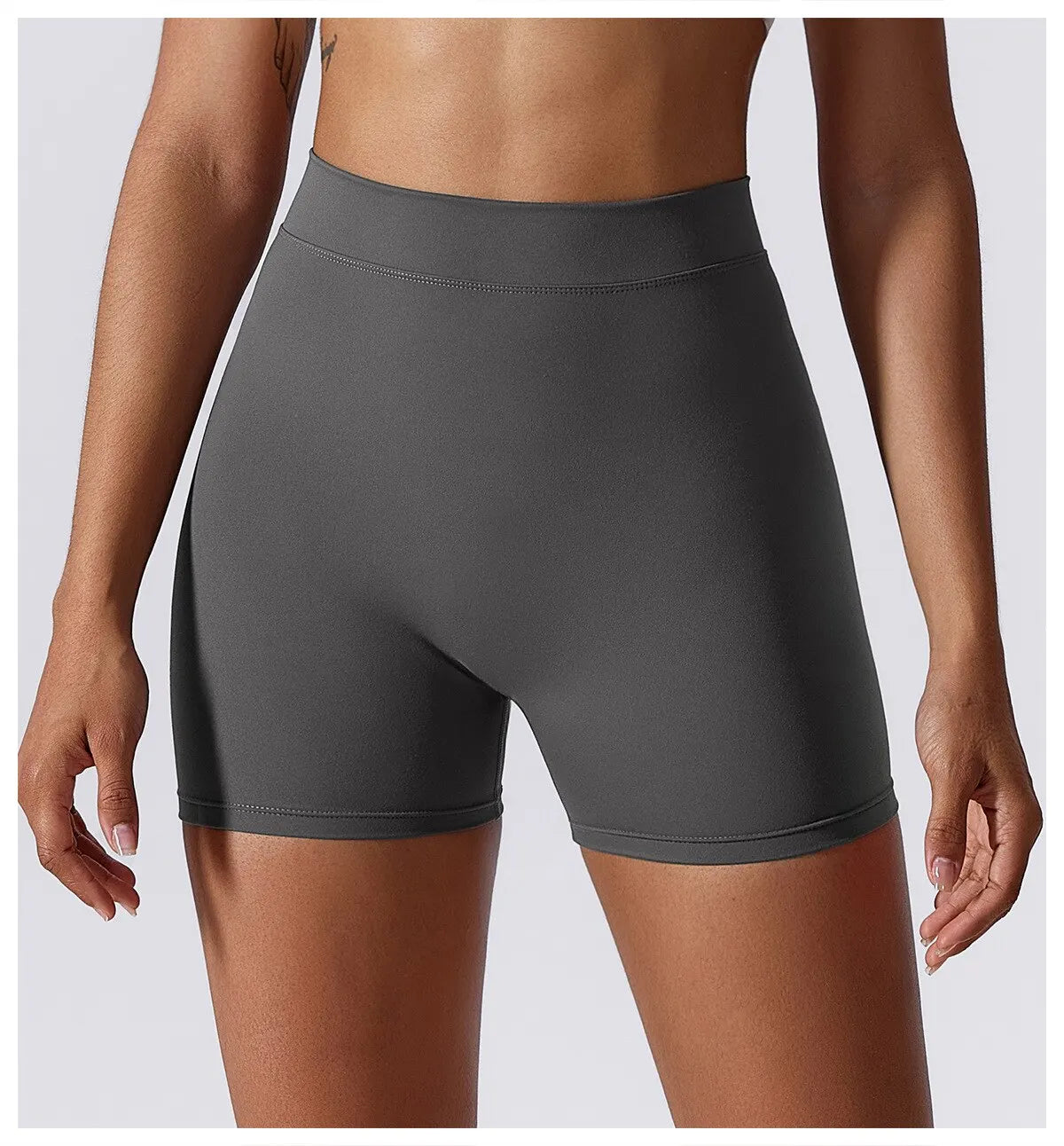 Women's Sexy Stretch Yoga Shorts With Hip Lifting And Abdominal Tightening Tight Fitness Wearing Running Pants Externally